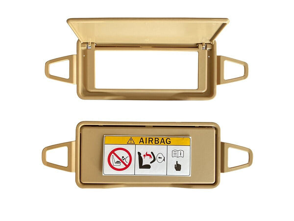 Mercedes W212 W218 Compatible Sun Visor Make up Mirror Cover Beige 1 Piece 2128103710