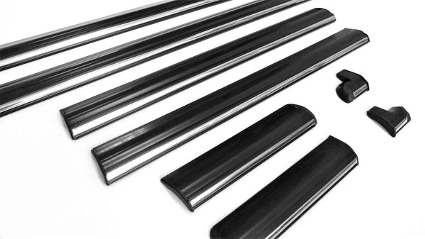 Mercedes Benz W123 Sedan 4 Doors Chrome Lower Side Molding Trim Set 8 Pcs