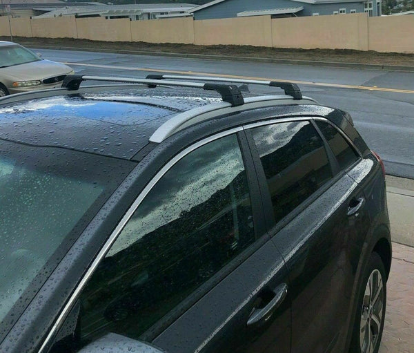 GMC Terrain 2010-2017 Compatible Roof Rack Cross Bars Silver