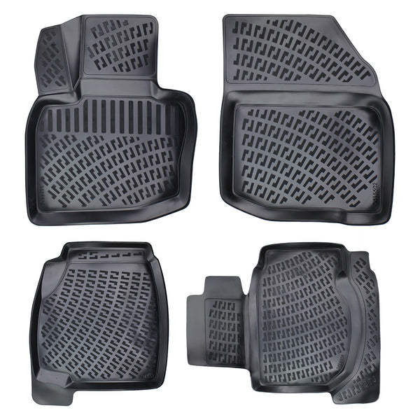 3D Floor Mats Liner Interior Protector Fit For Honda Civic Hb 2006-2012 (Black)
