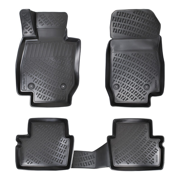 3D Molded Interior Car Floor Mat For Mazda Cx-3 2015-2020 (Black)