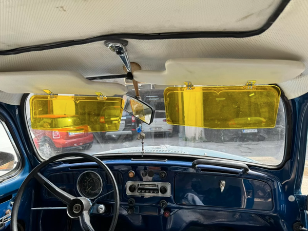 Transparent Sunvisor Sun Protector Extender Add On Vintage Style 2 Pieces