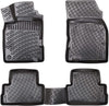 4 Pcs 3D Molded Floor Mats Fit For Renault Kadjar 2015-2019(Black)