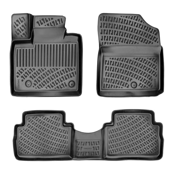 3D Molded Interior Car Floor Mat for Hyundai Santa Fe Hybrid 2022-Up