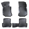 4 Pcs 3D Molded Floor Mats Fit For Mercedes C Klasse W204 2007-2014 (Black)