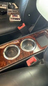 Mercedes W123 Compatible Center Console Cup Holder InsertBurl Wood Walnut