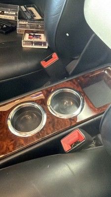 Mercedes W123 Compatible Center Console Cup Holder InsertBurl Wood Walnut
