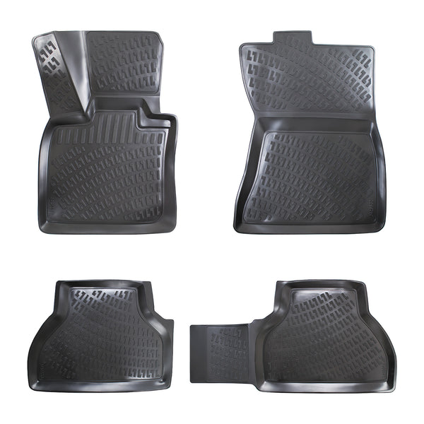 3D Molded Interior Car Floor Mat for BMW X6 2007-2014(Black)