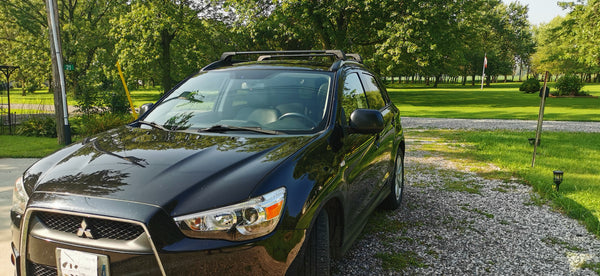 Mitsubishi Asx 2010-Up Compatible Black Roof Rack Cross Bars