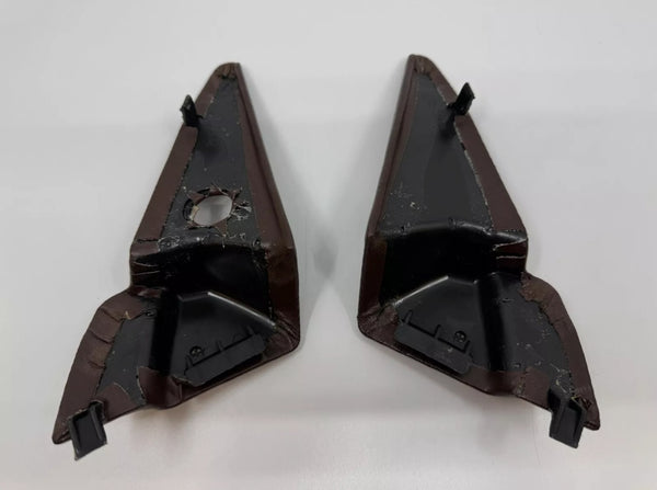 Mercedes W124 Compatible Mirror Inside Plate Trim Left and Right with Hole 2 Pieces