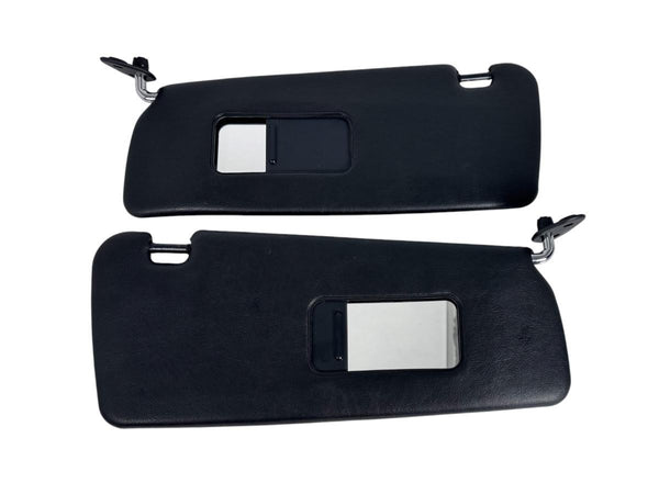 BMW E36 3 Series Sedan 1990β1998 Compatible Black Leatherette Sunvisor Set