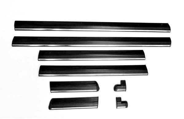 Mercedes Benz W123 Sedan 4 Doors Chrome Lower Side Molding Trim Set 8 Pcs