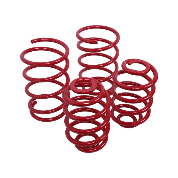 Bmw E30 1983-1991 Compatible Red Sport Lowering Coil Spring Suspension Upgrade Set