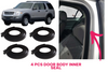Ford Explorer 06-10 Compatible Velvet Flocked Rubber Door Inner Body Seal Weatherstrip