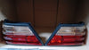 Mercedes W124 1985-1993 300E Compatible Rear Taillight Set R+L US Spec Pink E500 Hella Type