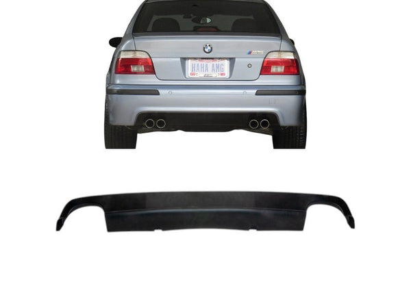 BMW E39 1995-2004 Compatible Rear Bumper Lower Diffuser Insert Dual Exhaust