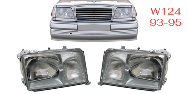 Mercedes W124 C124 S124 A124 E Class 1993-1995 Compatible Headlight Right + Left Set