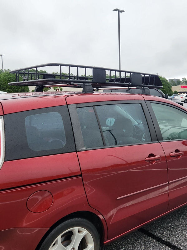 Mazda Mpv 2006-2016 Compatible Silver Roof Rack Cross Bars