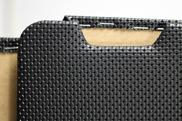 Porsche 911 F 1969-1973 Compatible Door Panel Set Basket Pattern Black Leatherette 2 PC