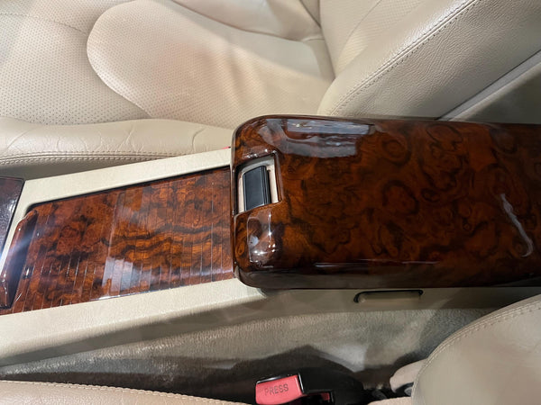 Wood Walnut Box Lid Center Armrest Cover for Mercedes-Benz R129 SL 1989-1998