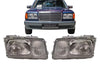 Mercedes W126 Compatible Headlight Right + Left Set 1979-1985 1st Generation