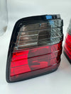 Mercedes W124 C124 Compatible Red Black Rear Tail Light Set 2 Pieces