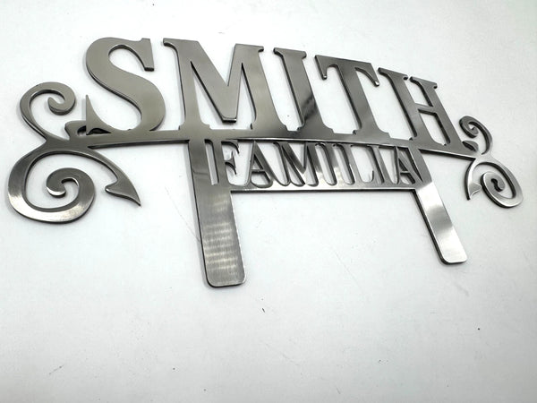 Smith Familia Club Classic Metal Hot Rod Window Sign Plaque Laser Cut 8x13"