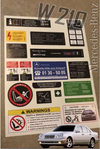 Mercedes-Benz W210 E Class Compatible Decal Set Stickers All Models Best Quality