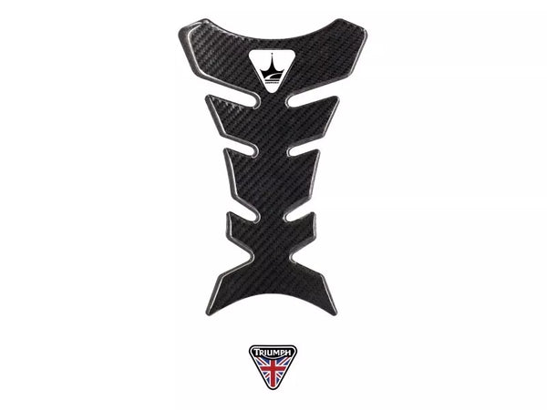 Triumph Compatible Polyurethane 6D Carbon Fiber Tank Pad Sticker Set