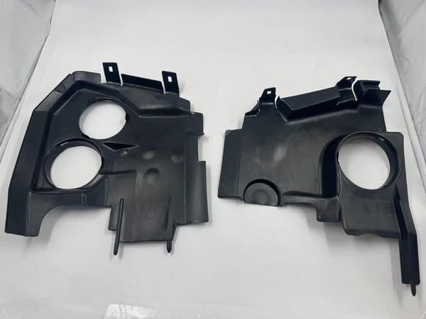 BMW E34 Compatible Headlight Behind Cover Trim Left and Right Side 2pc 2118850553