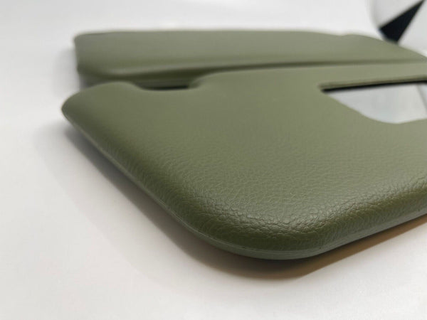 Mercedes R107 W107 C107 Compatible Olive Green Color Sunvisor Set