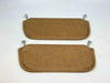Corvette C3 Stingray 1969-1976 Compatible Sunvisor Set Pair With Bracket L + R 2 Pieces