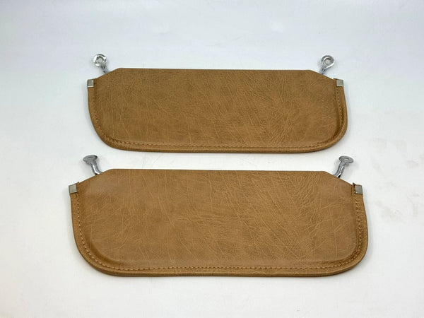 Corvette C3 Stingray 1969-1976 Compatible Sunvisor Set Pair With Bracket L + R 2 Pieces