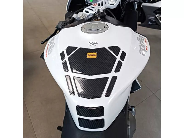 Yamaha Bmw Honda Compatible Polyurethan 6D Carbon Fiber Tank Pad Sticker Set