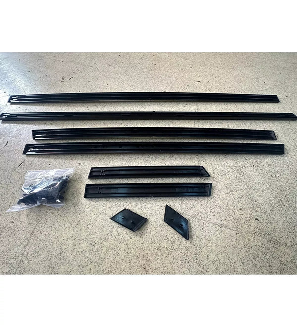 BMW E34 1987-1996 Compatible Body Side Moulding Trim Set 8 Pieces with these Sleek Body Side Moldings
