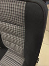 Mercedes W124 Compatible Front Seat Covers Upholstery Sportline Karo Black OEM Fabric