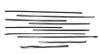 Mercedes Benz W114 W115 Sedan 4 Doors Chrome Side Mouldings Trim 10 Pcs S.Steel