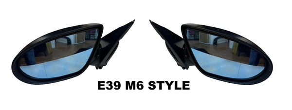 BMW E39 1996-2003 Compatible Complete M6 Style Door Side Folding Mirror Set L+R