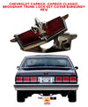 Chevrolet Caprice 1977-1990 Compatible Trunk Lock Emblem Chevy Burgundy
