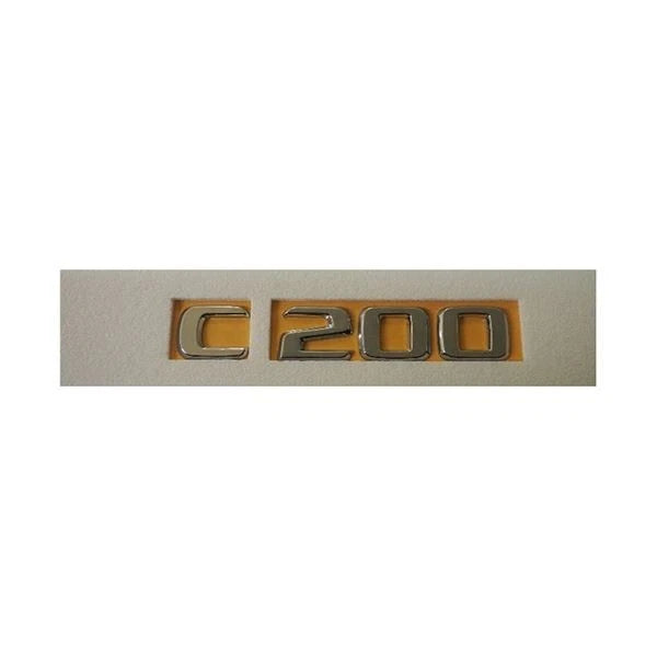 Mercedes C200 Compatible Chrome Emblem Label Nameplate Badge A202 817 13 15