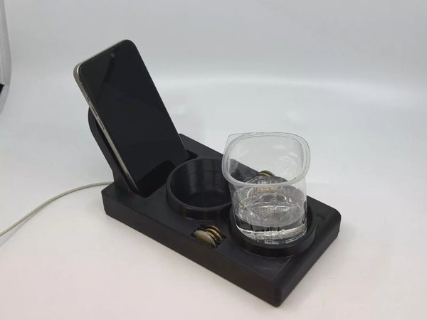 Mercedes W124 E Class Compatible Double Cup Holder Center Console Plug and Play Magsafe Support