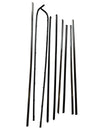 Mercedes Benz W123 Sedan Compatible 4 Doors Mouldings Trim 9 Pieces Plastic