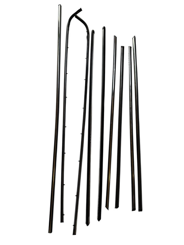 Mercedes Benz W123 Sedan Compatible 4 Doors Mouldings Trim 9 Pieces Plastic