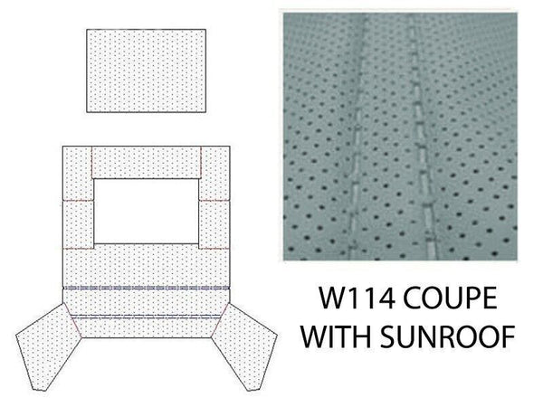 Mercedes C114 W114 Coupe Compatible Roof Ceiling Sky Headliner Without Sunroof Fit Light Gray