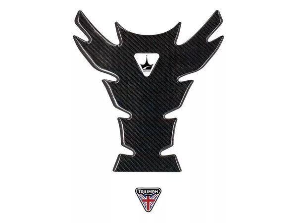 Triumph Compatible Polyurethane 6D Carbon Fiber Tank Pad Sticker Set