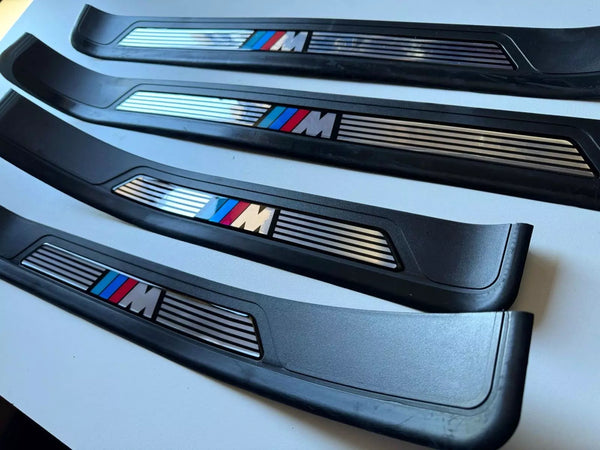 BMW E39 96-03 Compatible Door Sill Cover Protector Plate Set 4 Pieces