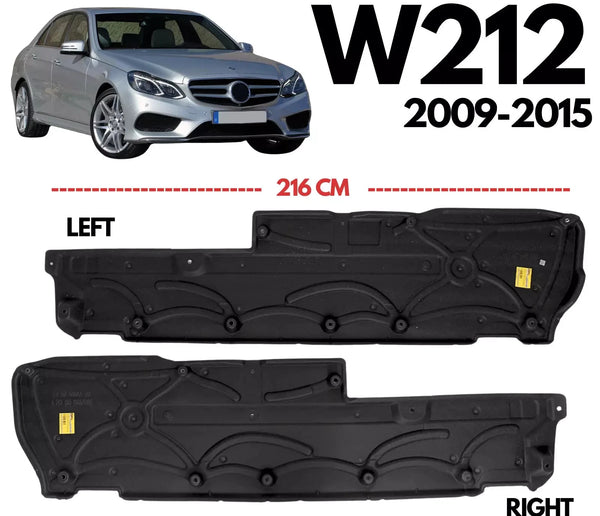 Mercedes-Benz E-Class W212 2009-2015 Compatible Underbody Under Tray Floor Cover L + R