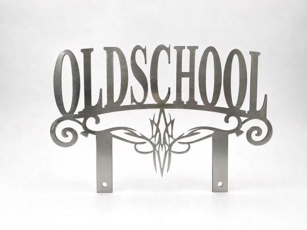 Oldschool Club Classic Metal Hot Rod Window Sign Plaque Laser Cut 8x12"