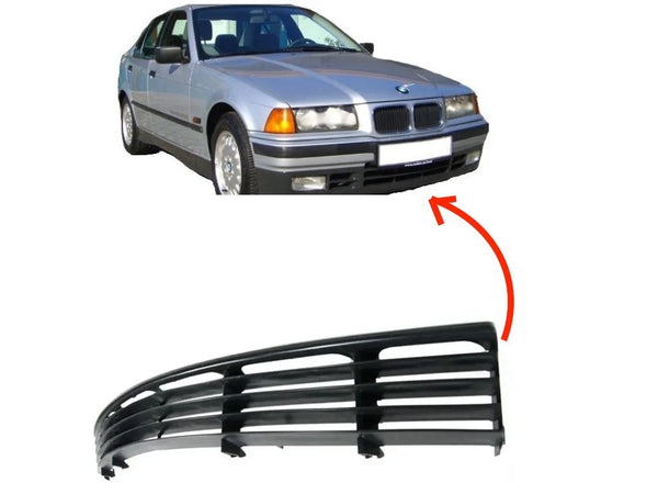 BMW E36 3 Series 1990-1999 Compatible Front Bumper Lower Grill 51118165150