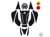 Honda CB500 Hornet Compatible Polyurethane 6D Carbon Fiber Tank Pad Sticker Set 17 Pieces